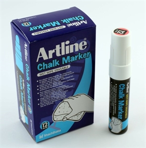 Artline -liitumerkit 12,0 mm: n kärki valkoinen